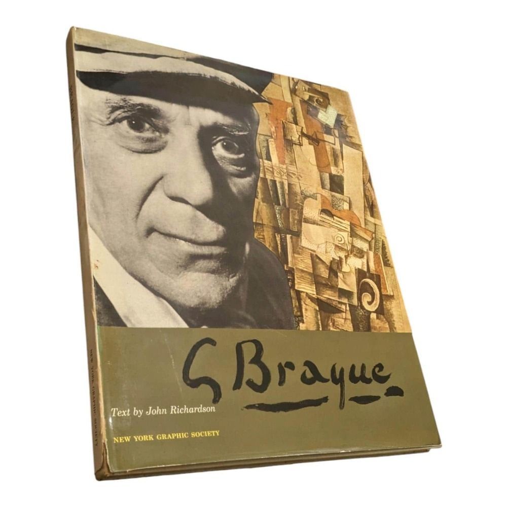 Vintage New York Graphic Society Braque Hardcover Book 1961‎ Italy Art Paintings